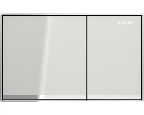 Betätigungsplatte Geberit Omega 60 2-Mengentechnik sandgrau/chrom