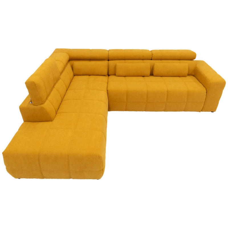 Ecksofa in Mikrofaser Orange