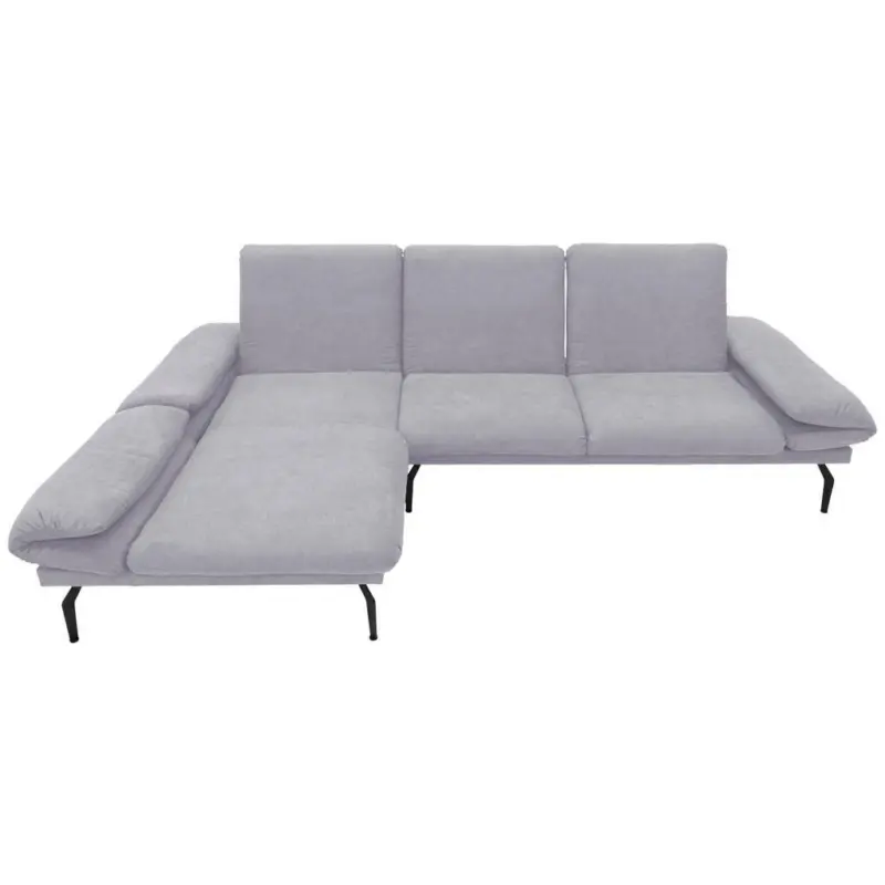 Ecksofa in Mikrofaser Grau