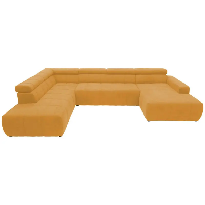 Wohnlandschaft in Mikrofaser Orange