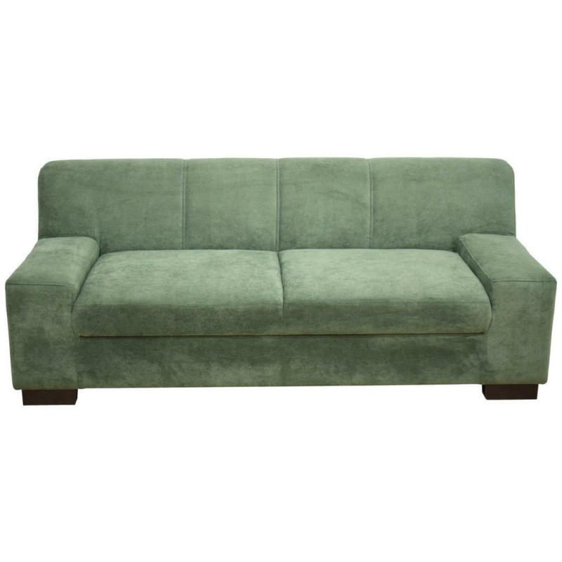 Zweisitzer-Sofa in Mikrofaser Grün