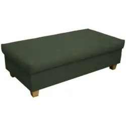 Hocker in Textil Grün