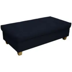 Hocker in Textil Blau