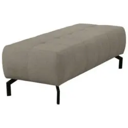 Hocker in Textil Grau