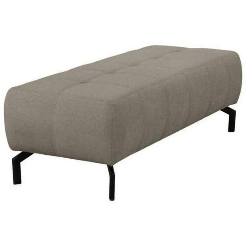 Hocker in Textil Grau