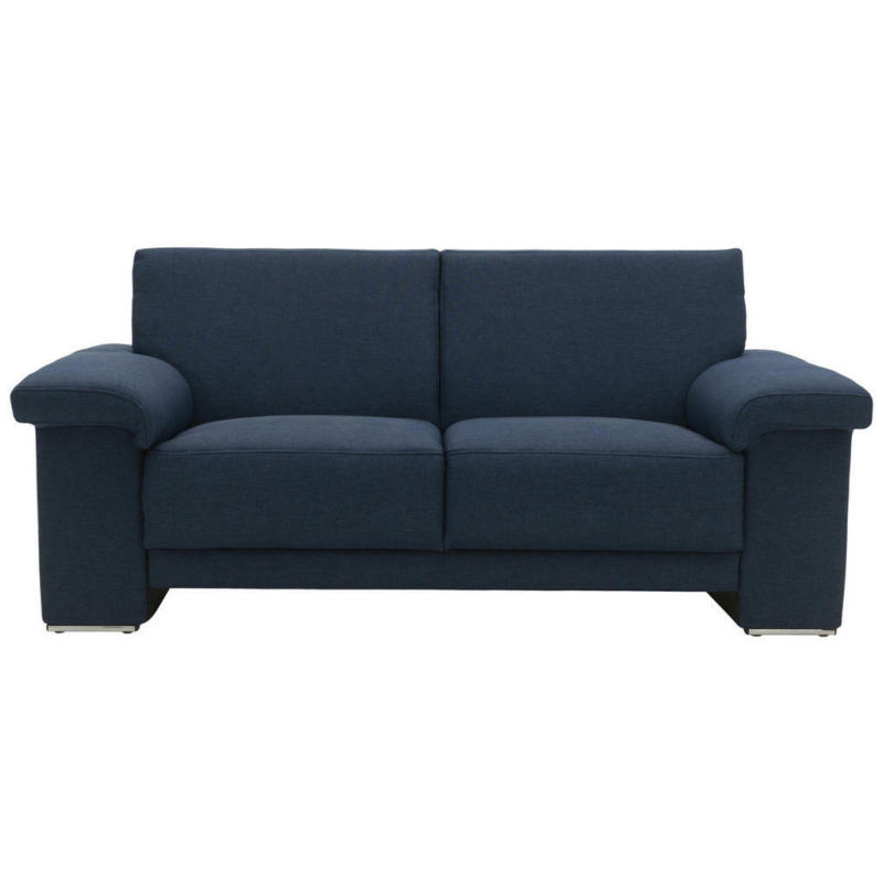 Zweisitzer-Sofa in Webstoff Dunkelblau