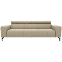 Dreisitzer-Sofa in Webstoff Schlammfarben