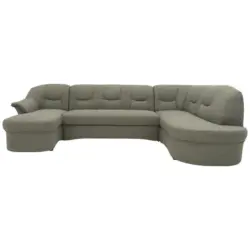 Wohnlandschaft in Mikrofaser Graubraun