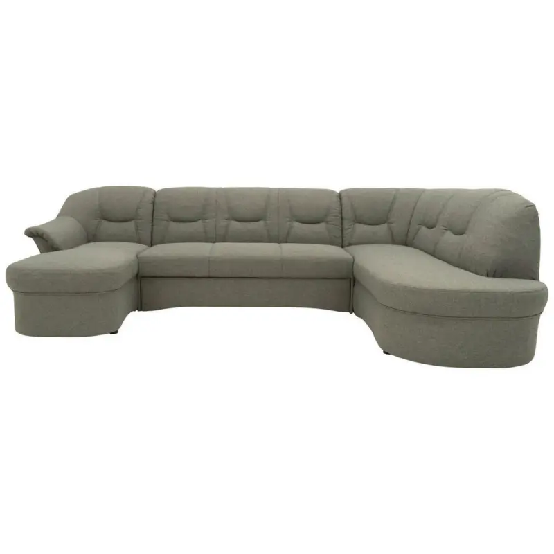 Wohnlandschaft in Mikrofaser Graubraun