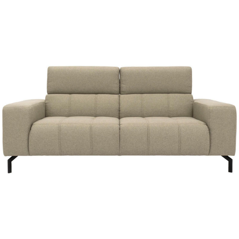 Zweisitzer-Sofa in Webstoff Schlammfarben