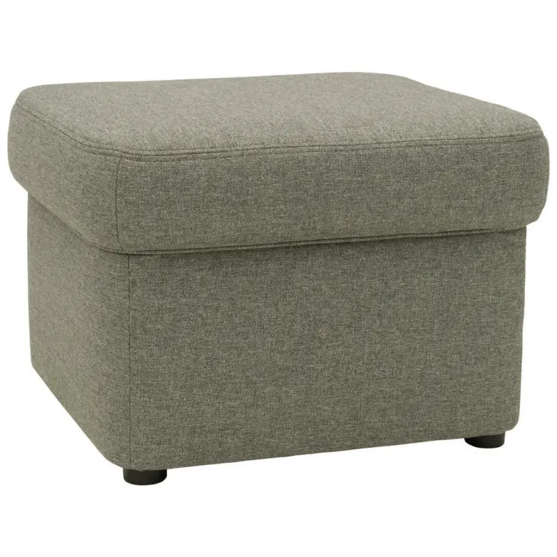 Hocker in Textil Graubraun