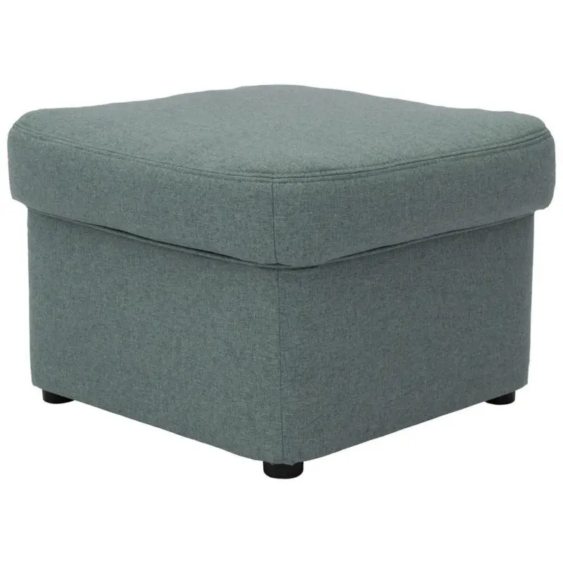 Hocker in Textil Hellblau