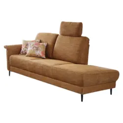 Récamiere in Webstoff Currygelb