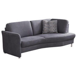 Dreisitzer-Sofa in Webstoff Grau