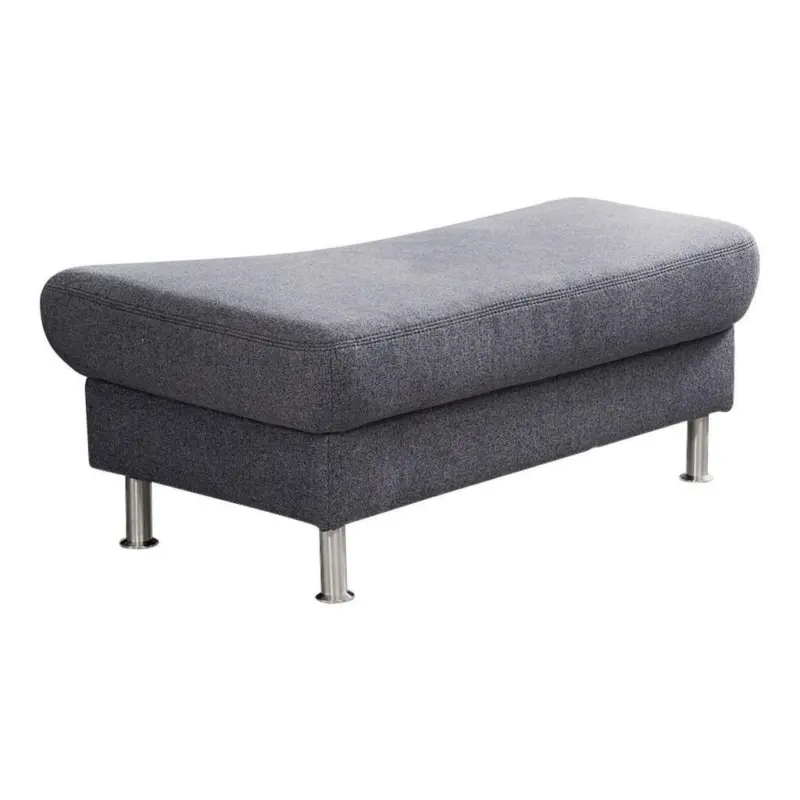 Hocker in Textil Grau