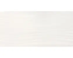 Steingut Dekorfliese Alaska Snow 29,5x59,5 cm weiß glänzend rektifiziert