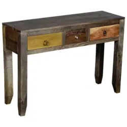 Konsolentisch in Holz, Metall 110/35/76 cm