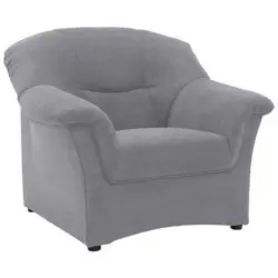 Sessel in Mikrofaser Dunkelgrau