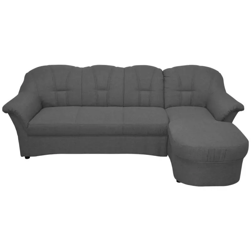 Ecksofa in Webstoff Grau