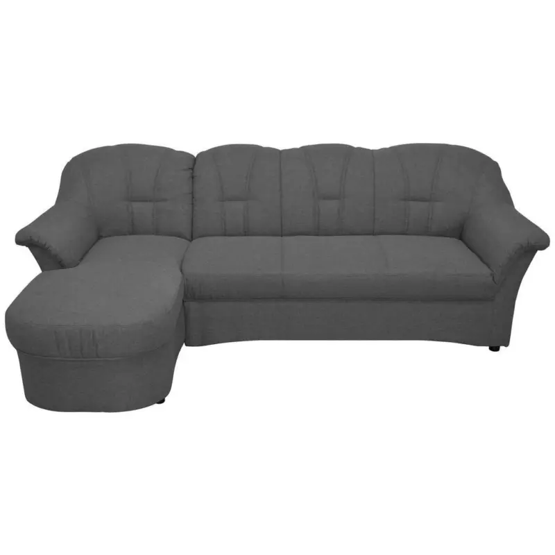 Ecksofa in Webstoff Grau