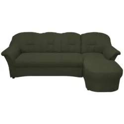 Ecksofa in Webstoff Grün