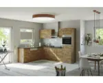Hornbach Winkelküche Held Möbel Sorrento 1018.6281 eiche matt/eiche 210 cm