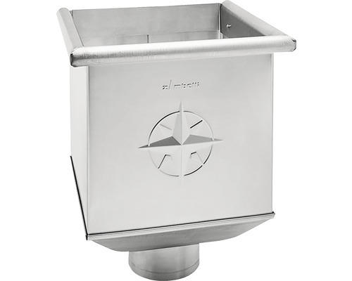 Zambelli Wasserfangkasten Titanzink quadratisch NW 100 220 x 220 x 330 mm