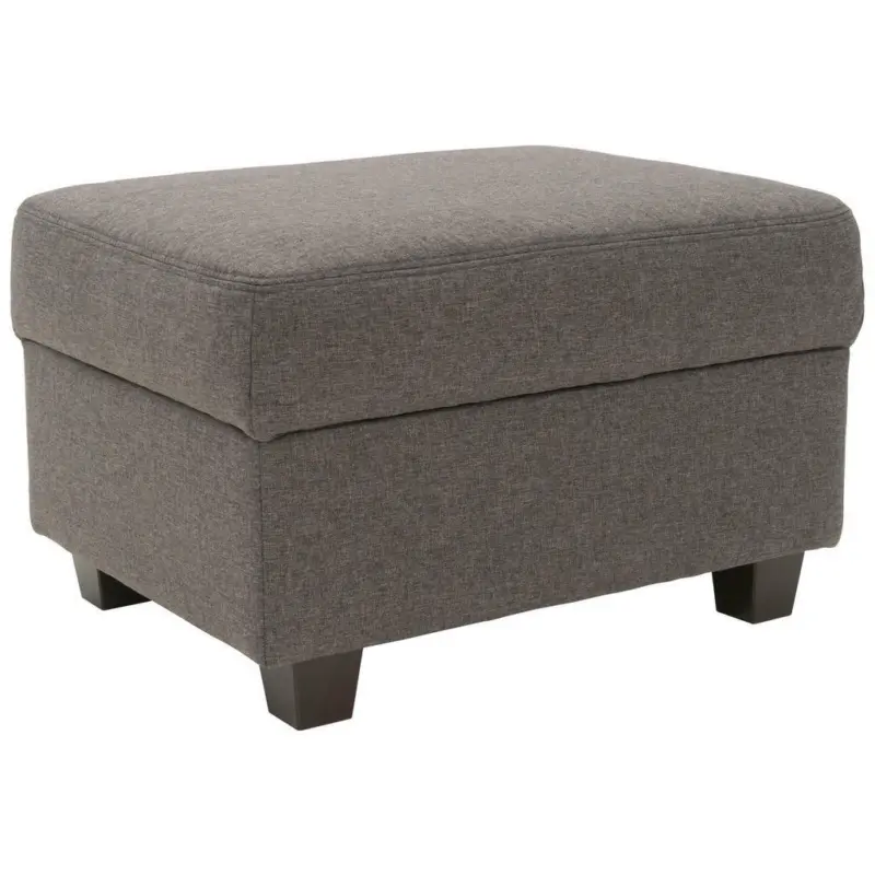 Hocker in Textil Braun, Schwarz