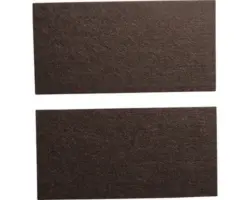 Filzgleiter eckig 100x200 mm braun selbstklebend 2 Stück