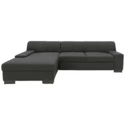 Ecksofa in Webstoff Grau