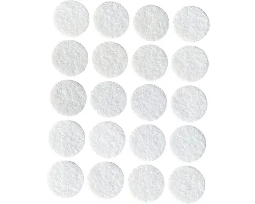 Filzgleiter rund 28 mm weiß selbstklebend 12 Stück
