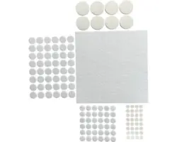 Filzgleiter Möbelgleiter Set weiß 125-tlg