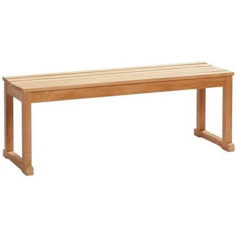 Sitzbank in Holz Teakfarben
