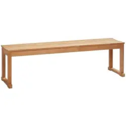 Sitzbank in Holz Teakfarben