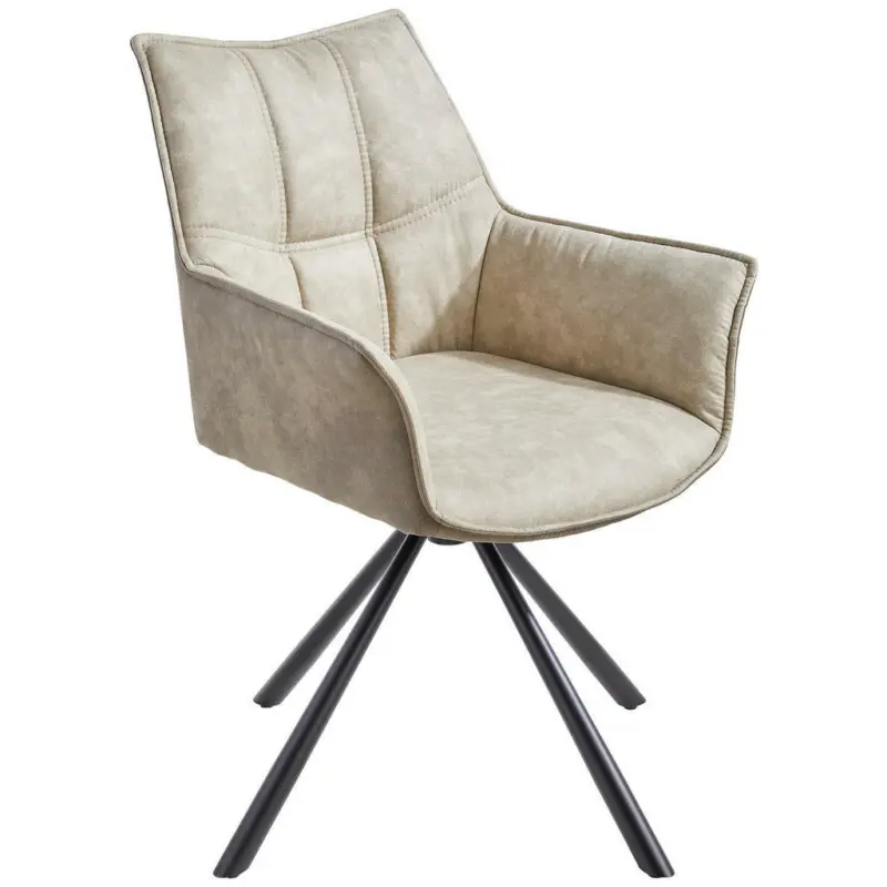 Armlehnstuhl in Eisen Webstoff