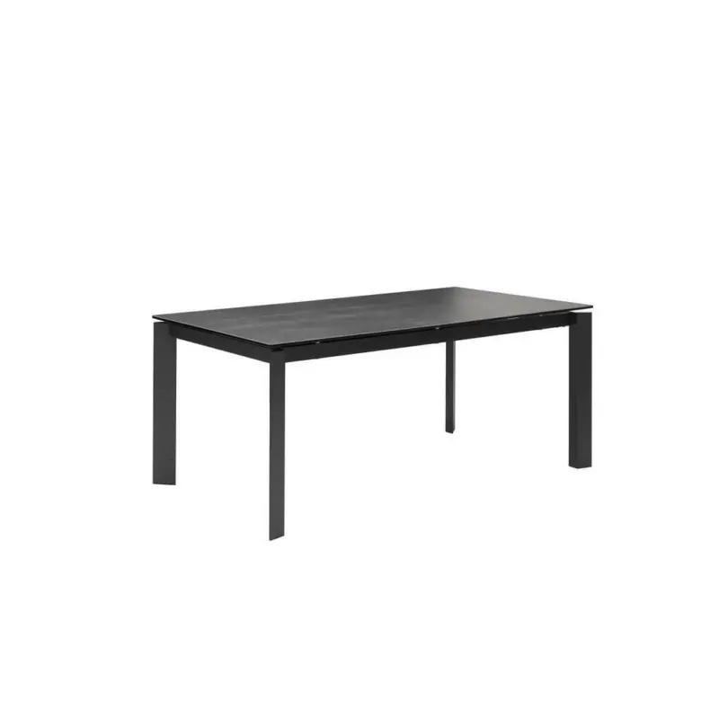 Esstisch in Metall, Glas, Keramik 180-240/95/76 cm