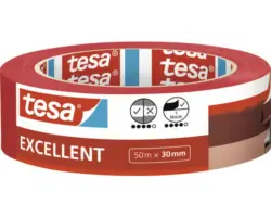 Malerband tesa® Excellent, Breite 30 mm, 50 m rot