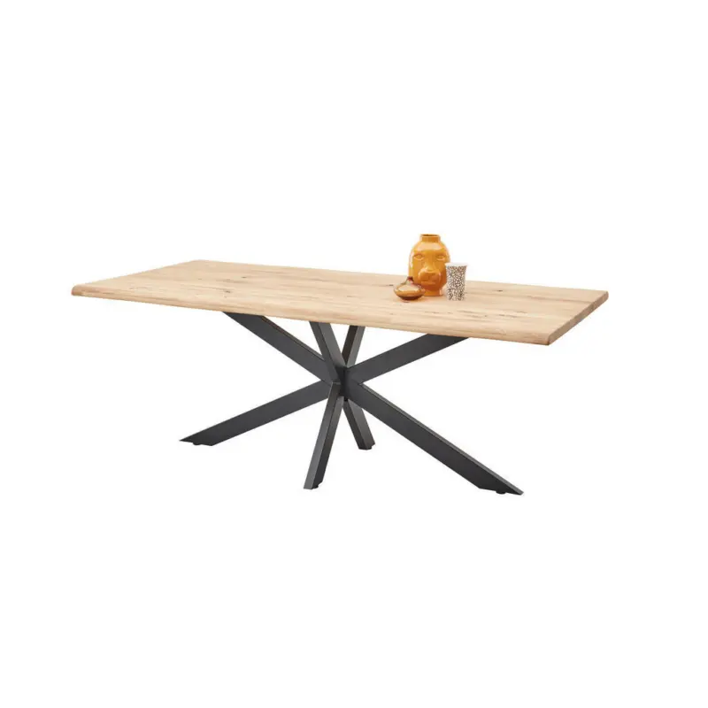 Esstisch in Holz, Metall 200/100/76 cm