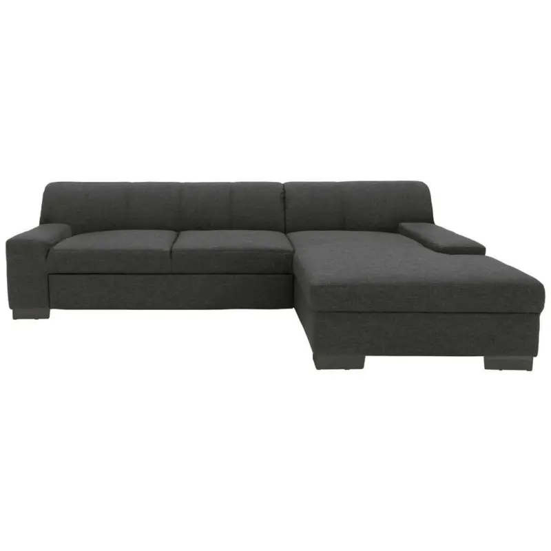 Ecksofa in Webstoff Grau