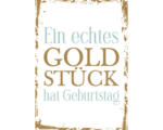 Hornbach Postkarte Ein echtes Goldstück hat Geburtstag 10,5x14,8 cm