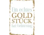 Hornbach Postkarte Ein echtes Goldstück hat Geburtstag 10,5x14,8 cm
