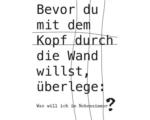 Hornbach Postkarte Mit dem Kopf durch die Wand… 10,5x14,8 cm