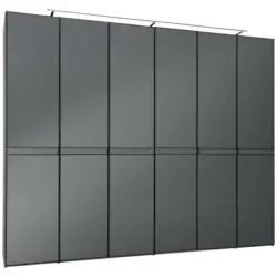 Drehtürenschrank in Anthrazit