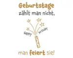 Hornbach Postkarte Geburtstage zählt man nicht, man feuert sie! Happy Birthday 10,5x14,8 cm