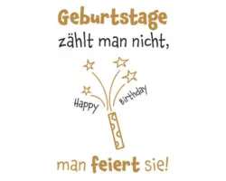 Postkarte Geburtstage zählt man nicht, man feuert sie! Happy Birthday 10,5x14,8 cm