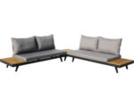 Hornbach Gartenstuhl acamp Naxos Loungset 78 x 175 x 70 mm Aluminium anthrazit