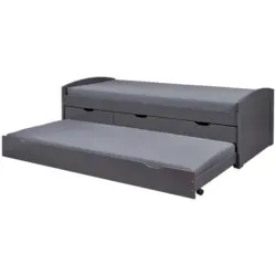 Ausziehbett 90/200 cm in Grau