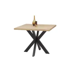 Esstisch in Holz, Metall 100/100/76 cm