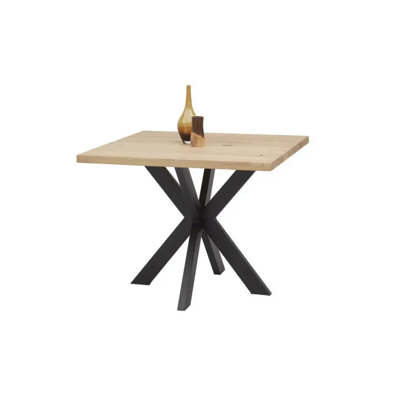 Esstisch in Holz, Metall 100/100/76 cm