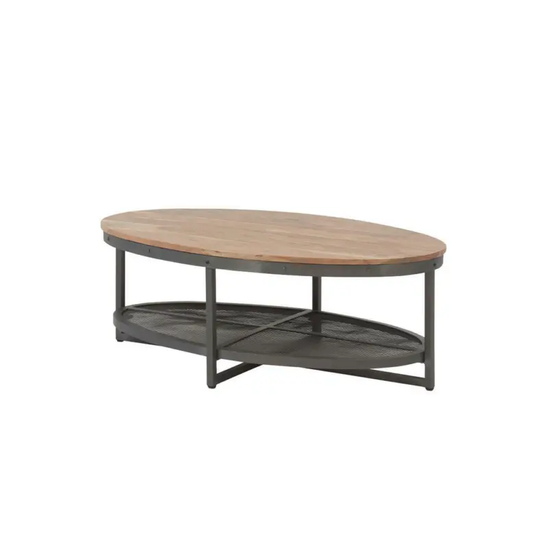 Couchtisch in Holz, Metall 121/71/44 cm